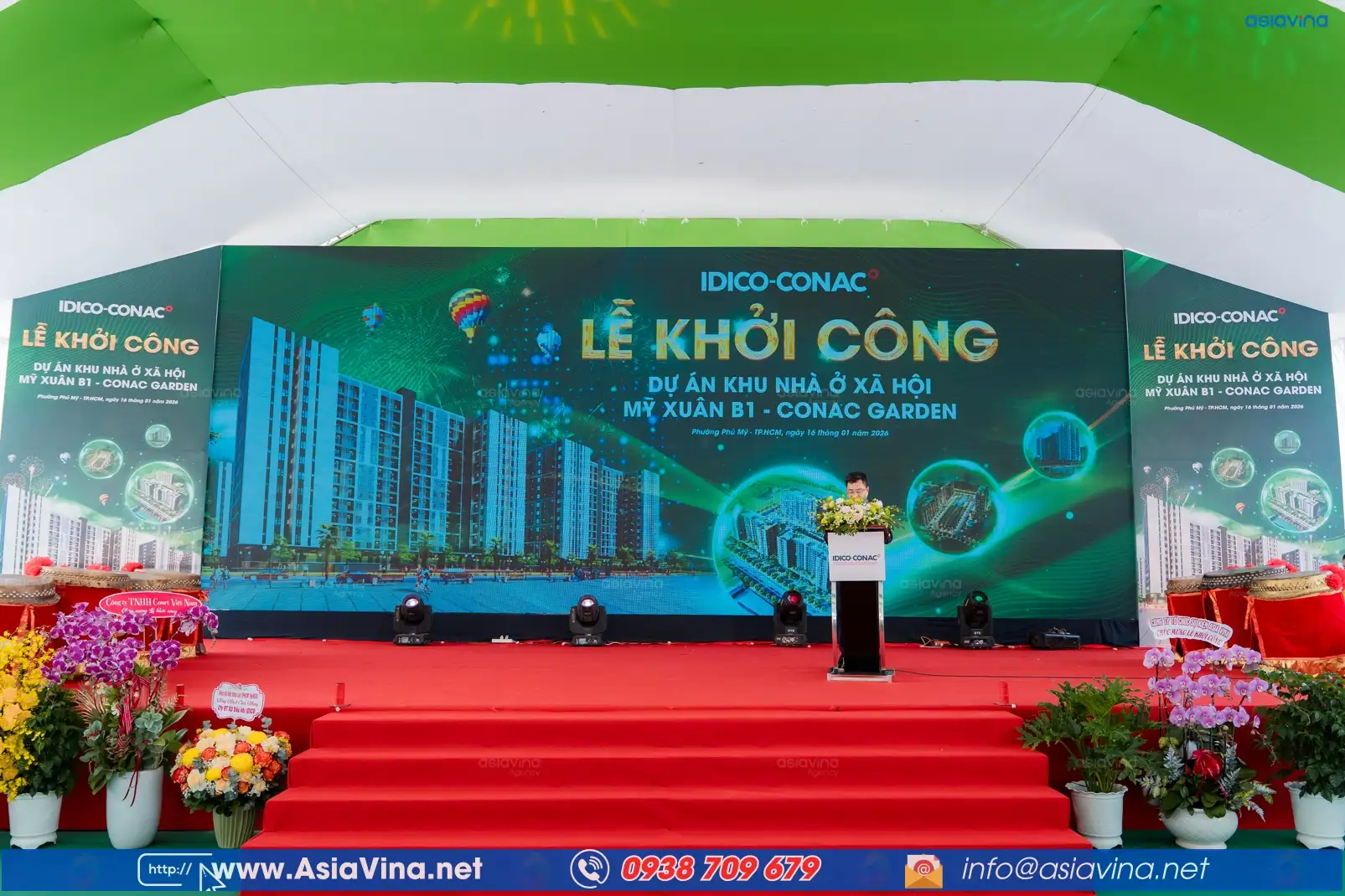 IDICO CONAC KHỞI CÔNG 1200 CĂN NHÀ Ở XÃ HỘI TẠI PHÚ MỸ