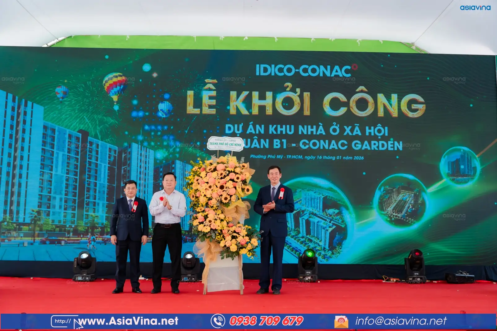 IDICO CONAC KHỞI CÔNG 1200 CĂN NHÀ Ở XÃ HỘI TẠI PHÚ MỸ
