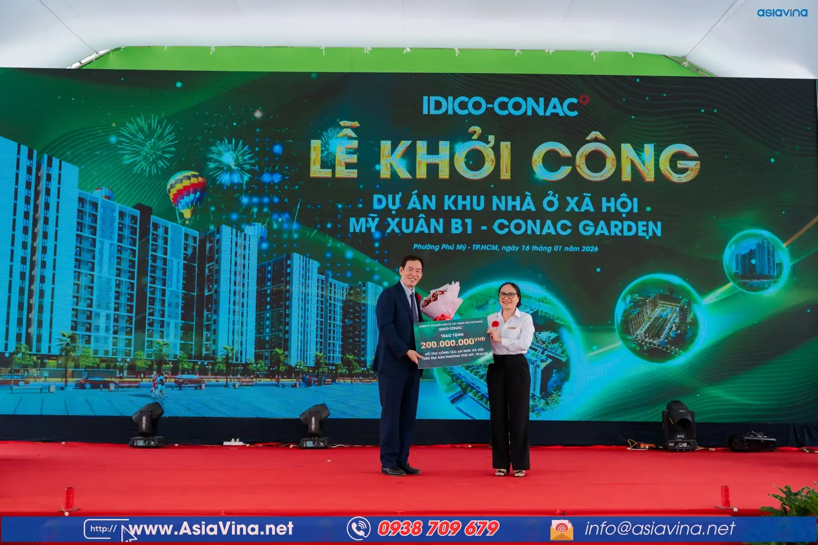 IDICO CONAC KHỞI CÔNG 1200 CĂN NHÀ Ở XÃ HỘI TẠI PHÚ MỸ
